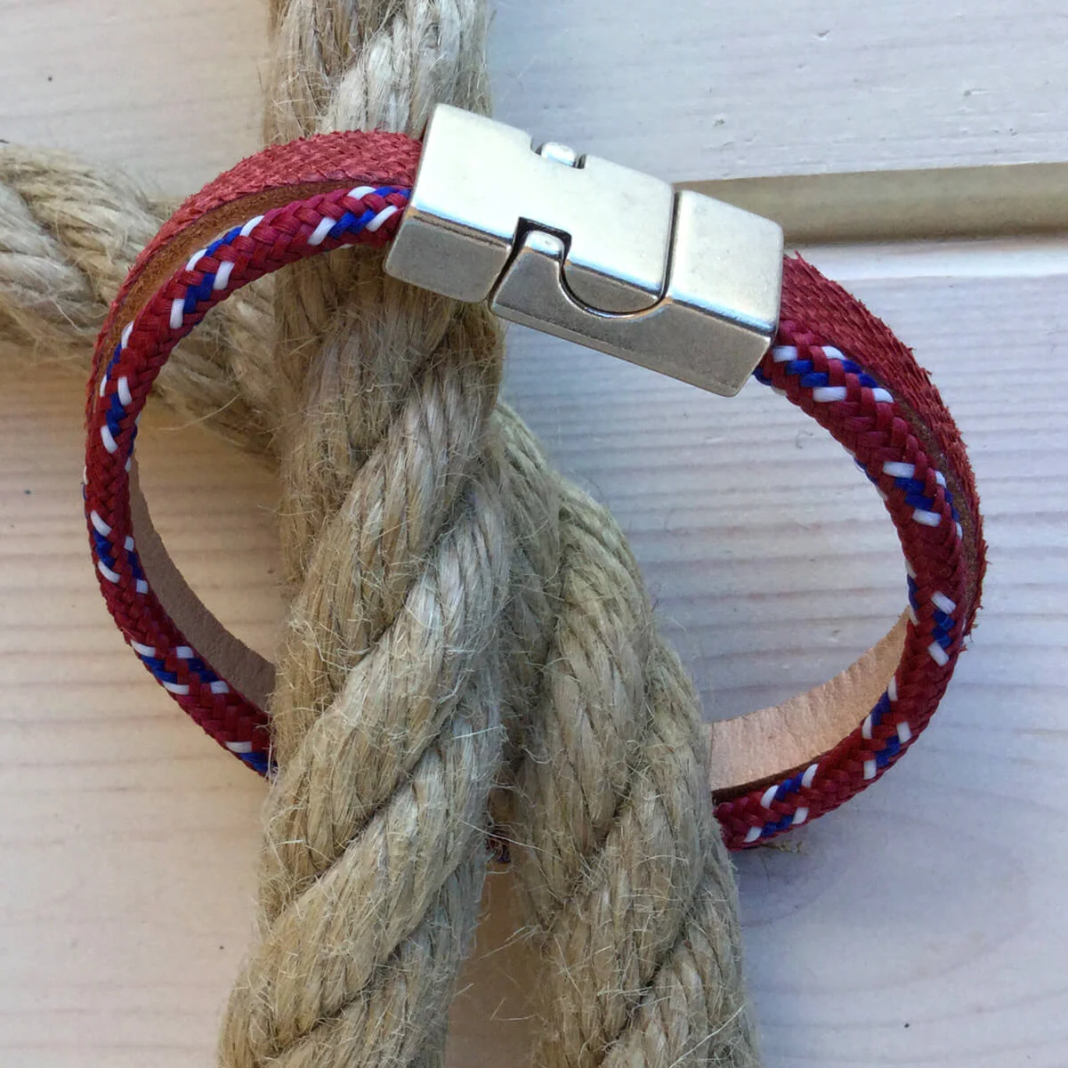 Bracciale Nautica donna 19 cm rosso